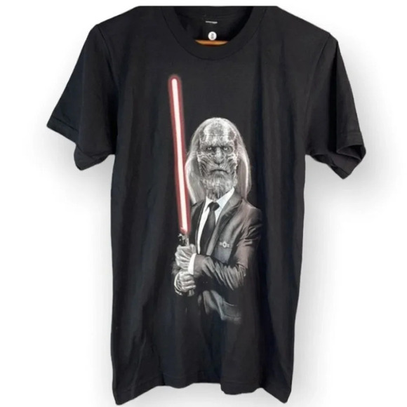 DARK SIDE WALKER Game of Thrones Star Wars Graphic Tee Black Short Sleeve Size S - Picture 2 of 9